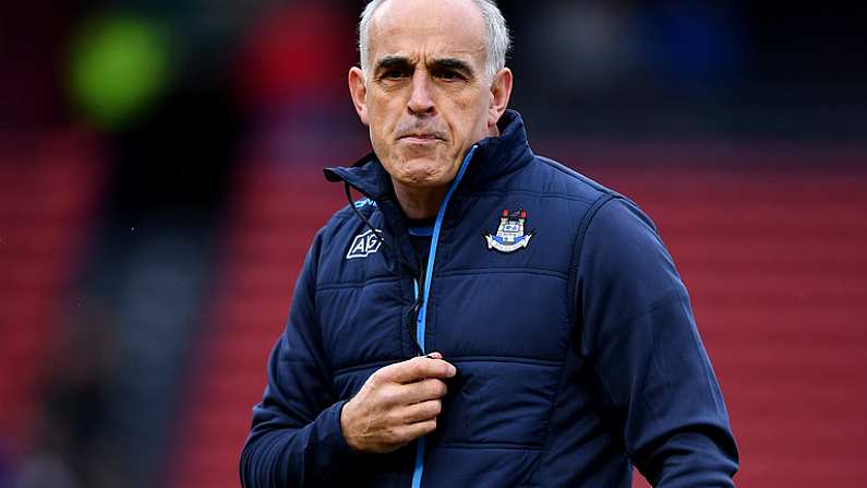 19 November 2017; Dublin selector Anthony Cunningham during the AIG Super 11's Fenway Classic Semi-Final match between Dublin and Galway at Fenway Park in Boston, MA, USA. Photo by Brendan Moran/Sportsfile