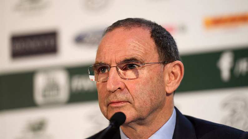 6 November 2018; Republic of Ireland manager Martin O'Neill during a Republic of Ireland Squad Announcement at SSE Airtricity HQ, in Leopardstown, Dublin.  Photo by Piaras O Midheach/Sportsfile