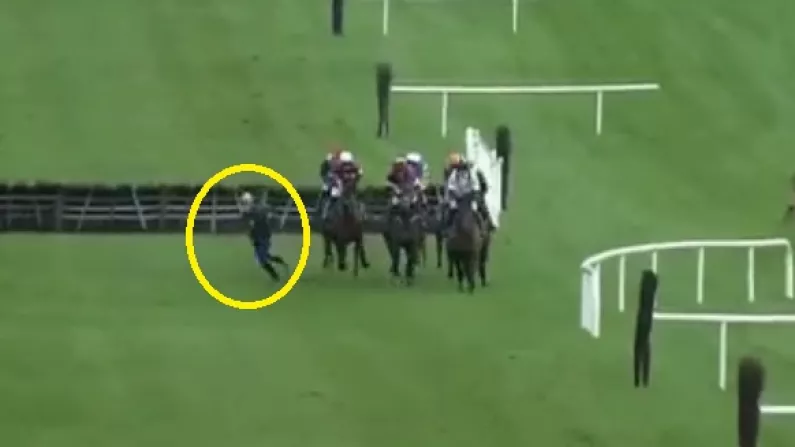 Watch: Jogger On Course Avoids Serious Injury During Navan Races