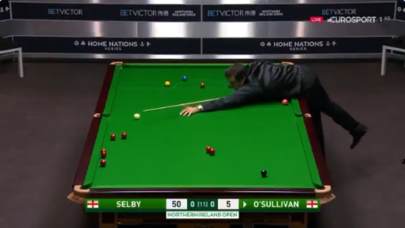 Watch: Ronnie O'Sullivan Pulls Off Audacious Pot With Four-Ball Plant