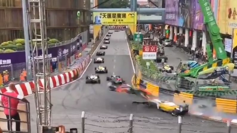 Car Flies Off Track In Macau GP Horror Crash But Driver Issues Encouraging Update