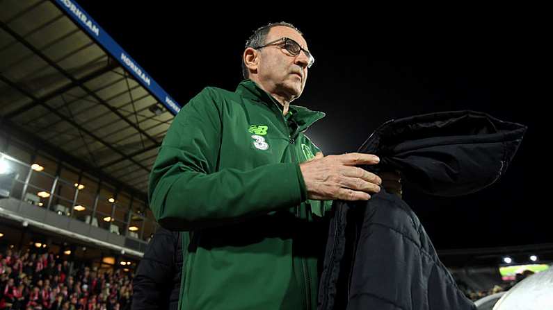 19 November 2018; Republic of Ireland manager Martin O'Neill prior to the UEFA Nations League B match between Denmark and Republic of Ireland at Ceres Park in Aarhus, Denmark. Photo by Stephen McCarthy/Sportsfile