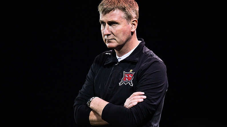 19 October 2018; Dundalk manager Stephen Kenny during the SSE Airtricity League Premier Division match between Dundalk and Sligo Rovers at Oriel Park in Dundalk, Louth. Photo by David Fitzgerald/Sportsfile