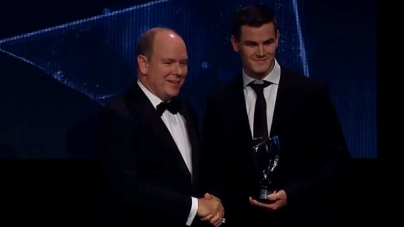 Watch: Ireland's Johnny Sexton Wins World Rugby Player Of The Year