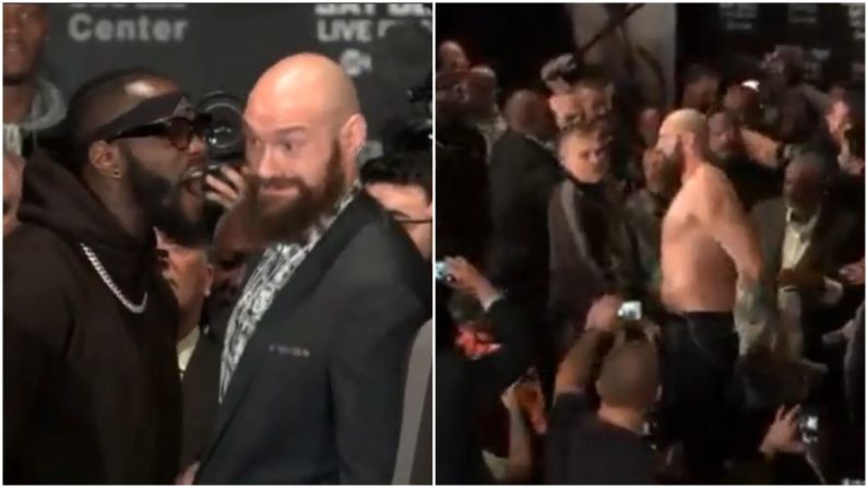 Watch: Stray Finger Sparks Minor Riot In Fury Vs Wilder Press Conference