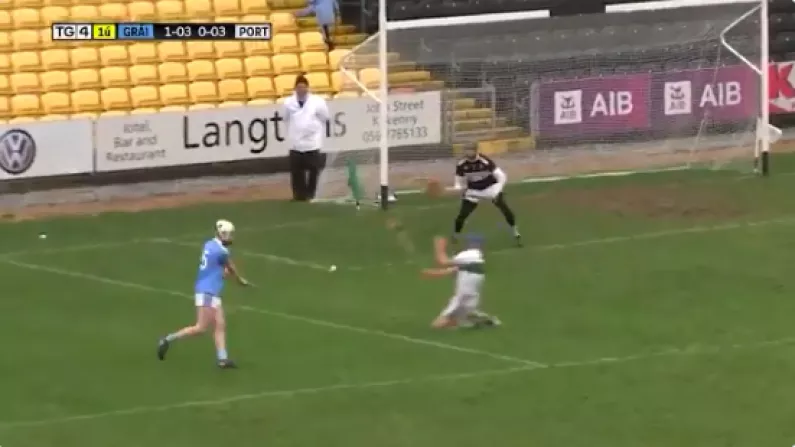 Watch: Portlaoise Hurler Executes Outrageous Block In Leinster Final