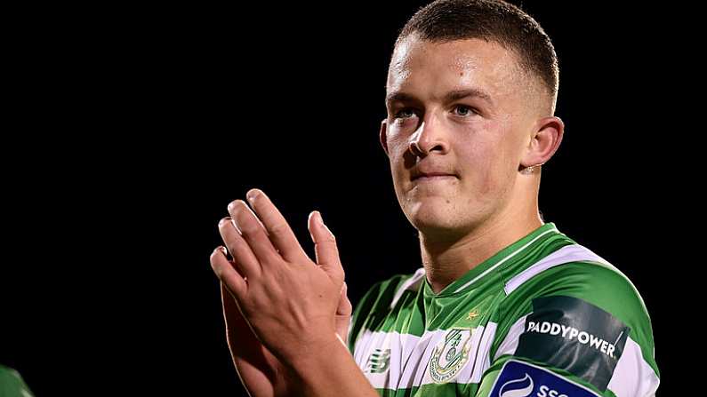 1 September 2017; Michael O'Connor of Shamrock Rovers following the SSE Airtricity League Premier Division match between Shamrock Rovers and Cork City at Tallaght Stadium in Tallaght, Dublin. Photo by Stephen McCarthy/Sportsfile