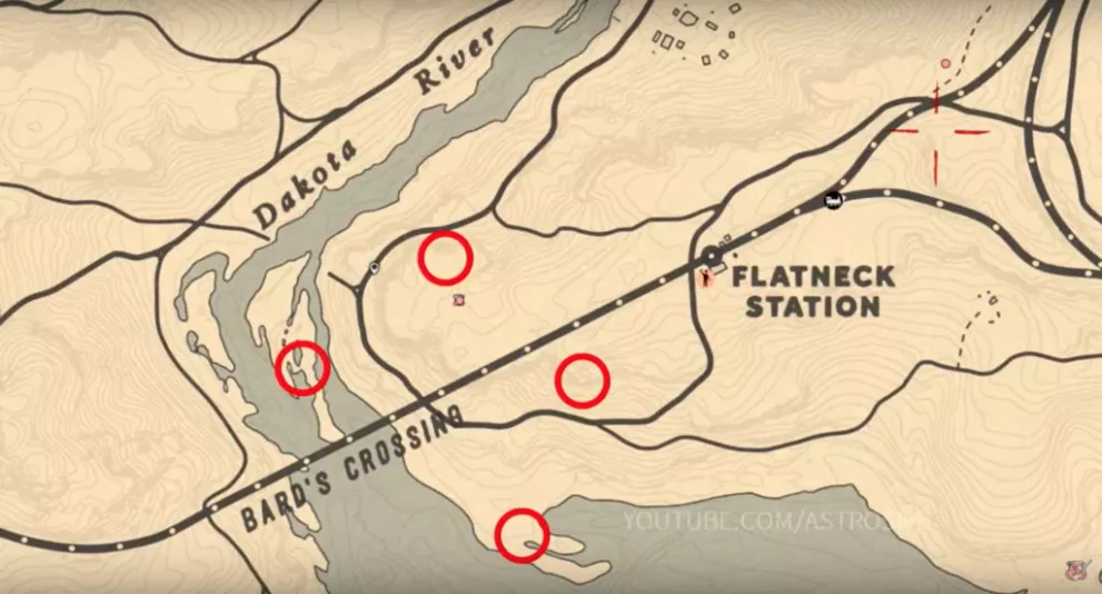 Dónde encontrar los tesoros de Bard's Crossing en Red Dead Online? Mapa de  ubicación