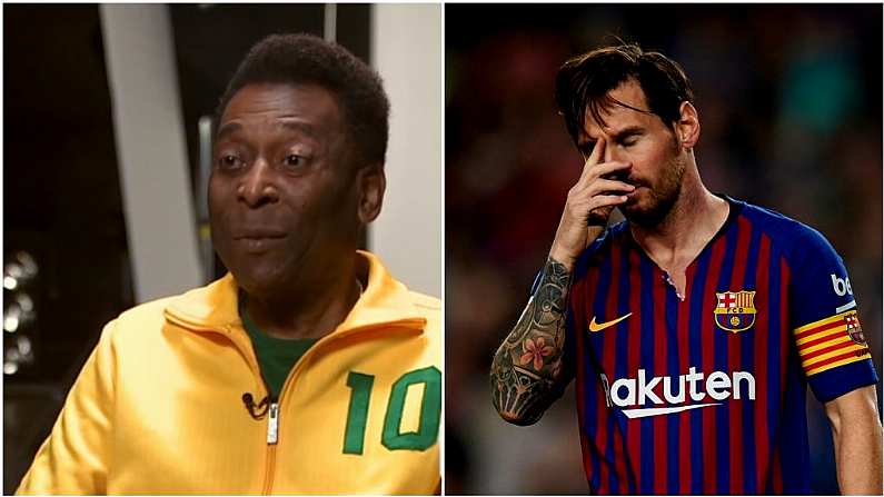 'He Has One Skill' - Pele Writes Off Comparisons Between Limited Lionel Messi & Himself