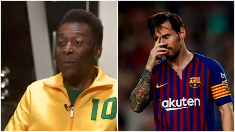 'He Has One Skill' - Pele Writes Off Comparisons Between Limited Lionel Messi & Himself