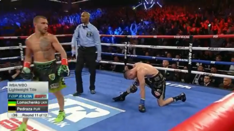 Watch: Pedraza Somehow Resists Lomachenko's 42-Punch 11th Round Onslaught
