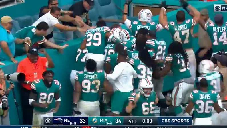 Dolphins Pull Off Magnificent Miracle Play To Stun Patriots In Final Seconds