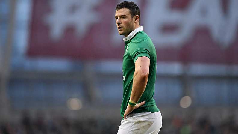 25 February 2017; Robbie Henshaw of Ireland during the RBS Six Nations Rugby Championship game between Ireland and France at the Aviva Stadium in Lansdowne Road, Dublin. Photo by Ramsey Cardy/Sportsfile