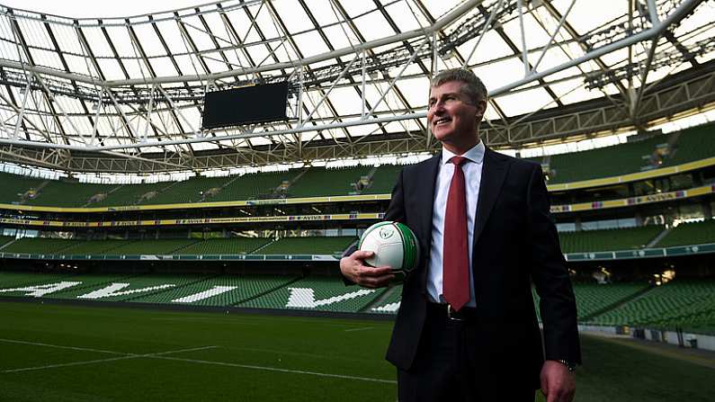 26 November 2018; Newly appointed Republic of Ireland U21 manager Stephen Kenny following a press conference at Aviva Stadium in Dublin. Photo by Stephen McCarthy/Sportsfile