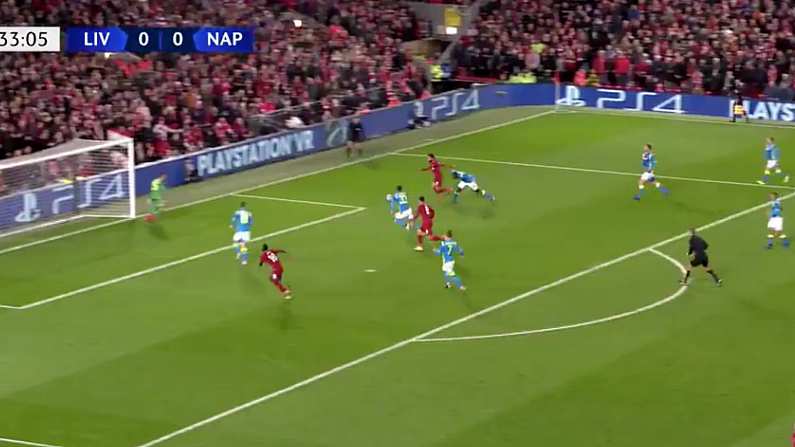 Watch: Mo Salah Burns Two Napoli Defenders To Score From Tight Angle