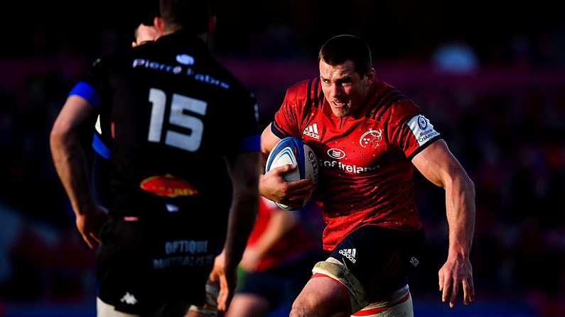 9 December 2018; CJ Stander of Munster during the European Rugby Champions Cup Pool 2 Round 3 match between Munster and Castres at Thomond Park in Limerick. Photo by Brendan Moran/Sportsfile