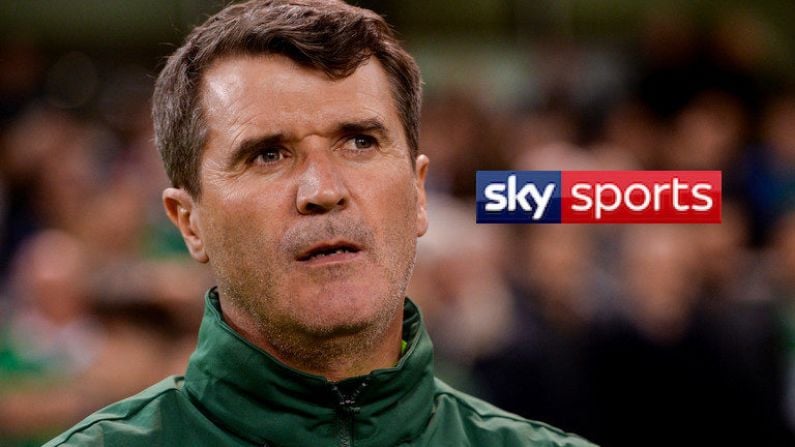 Roy Keane In The Sky Sports Studio For Liverpool Vs Manchester United This Sunday
