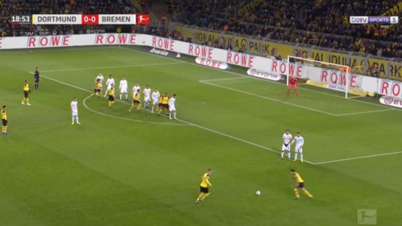 Watch: Borussia Dortmund Score From Ingenious Free-Kick Routine