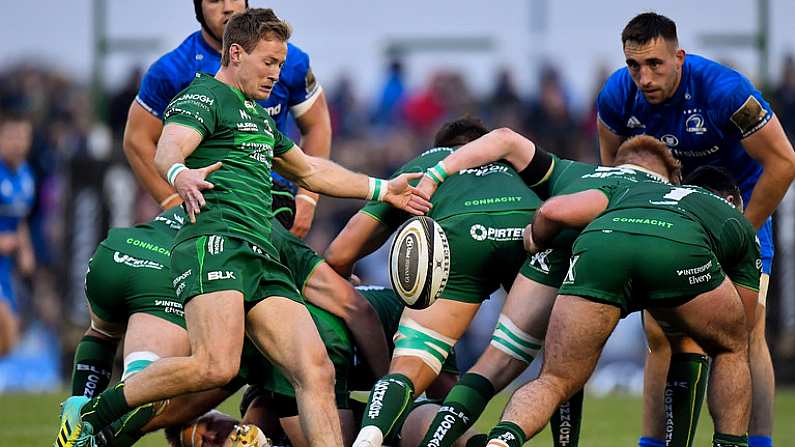 29 September 2018; Kieran Marmion of Connacht during the Guinness PRO14 Round 5 match between Connacht and Leinster at The Sportsground in Galway. Photo by Brendan Moran/Sportsfile