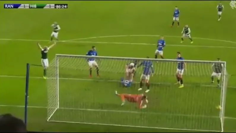 You Can't But Laugh At The RangersTV Commentary For Hibernian's Equaliser