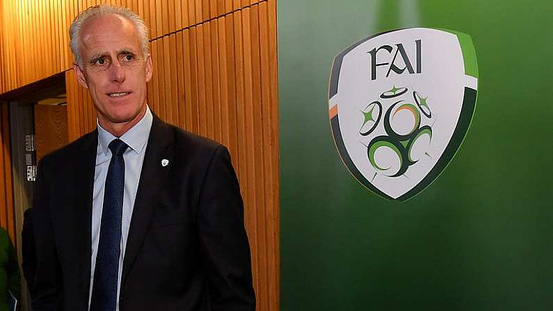 25 November 2018; Newly appointed Republic of Ireland manager Mick McCarthy prior to a press conference at the Aviva Stadium in Dublin. Photo by Seb Daly/Sportsfile