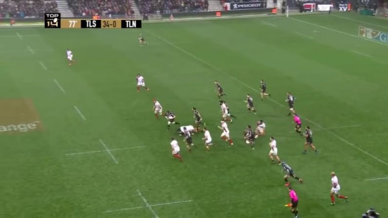 Watch: Toulouse Score Glorious End-To-End Try Against Toulon