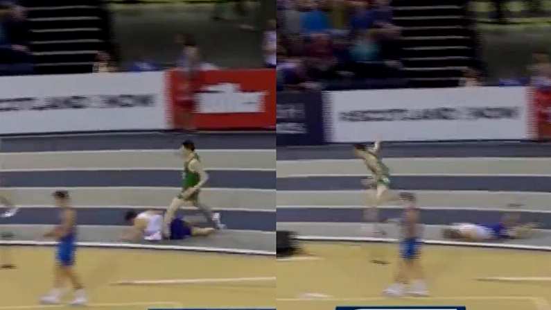 Watch: Mark English Taken Down In 800m Semi-Final, Reinstated On Appeal