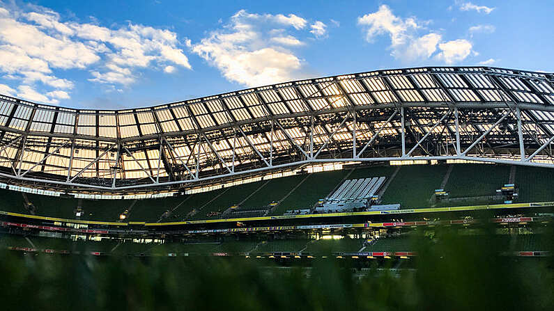 10 November 2018; A general view of the Aviva Stadium ahead of the Guinness Series International match between Ireland and Argentina at the Aviva Stadium in Dublin. Photo by Ramsey Cardy/Sportsfile