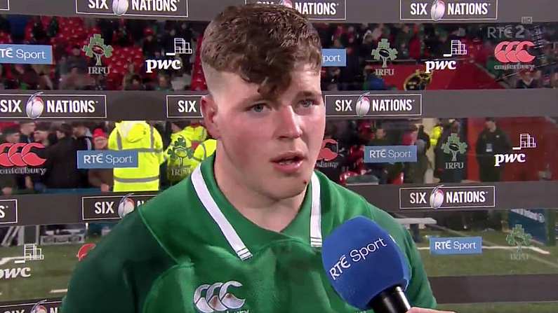 Watch: Josh Wycherley Is Already Thinking About An Ireland Grand Slam