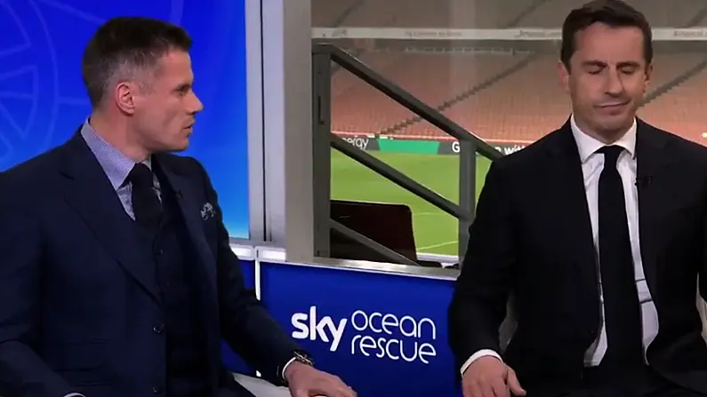 Watch: Neville And Carragher Argue Over Whether It Really Was A De Gea Error
