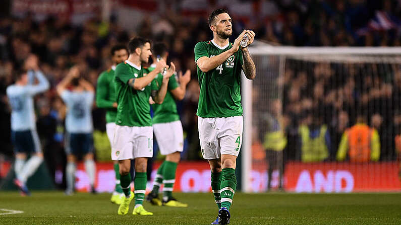 15 November 2018; Shane Duffy of Republic of Ireland following the International Friendly match between Republic of Ireland and Northern Ireland at the Aviva Stadium in Dublin. Photo by Seb Daly/Sportsfile