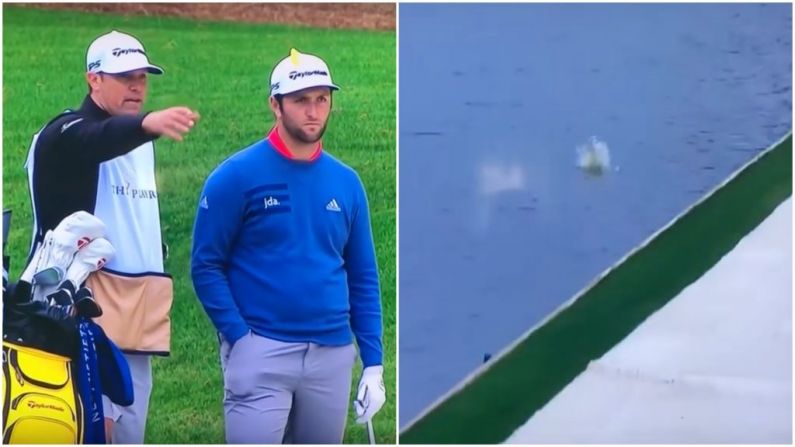 Watch: Jon Rahm Ignores Caddy Then Plops Ball Straight In The Drink