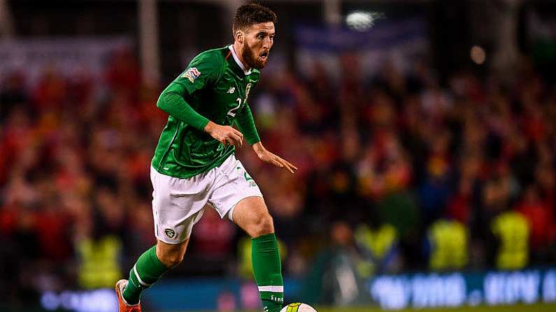 16 October 2018; Matt Doherty of Republic of Ireland during the UEFA Nations League B group four match between Republic of Ireland and Wales at the Aviva Stadium in Dublin. Photo by Stephen McCarthy/Sportsfile