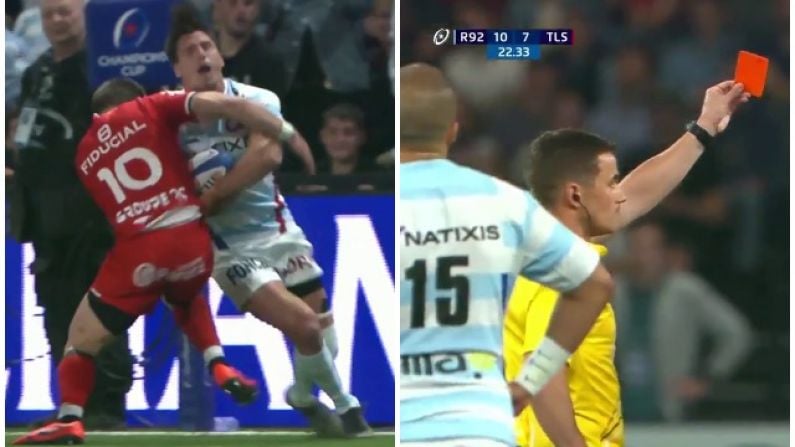 Toulouse Out-Half Sees Red For High Tackle In Champions Cup Quarter-Final
