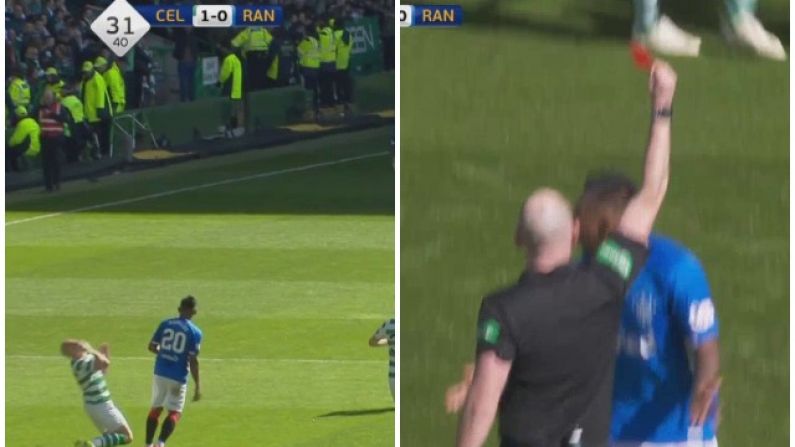 Watch: Alfredo Morelos Sees Red After Elbow On Scott Brown