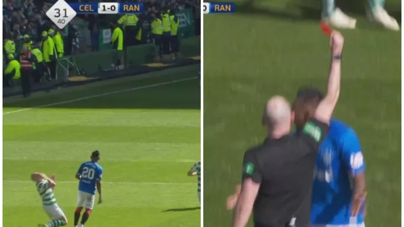 Watch: Alfredo Morelos Sees Red After Elbow On Scott Brown