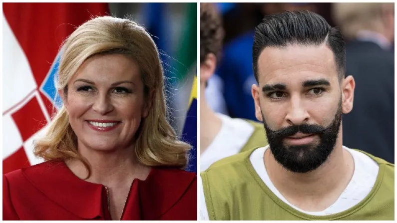Adil Rami Had Embarrassing Moment With Croatian President At World Cup