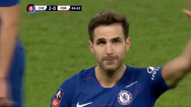 Watch: Emotional Scenes As Cesc Fabregas Bids Farewell To Stamford Bridge