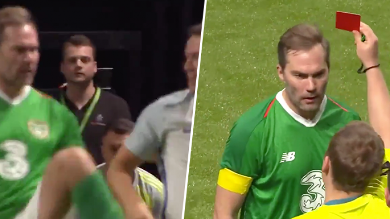 Jason McAteer Rages After Being Sent Off For Kicking Michael Owen Up The Arse