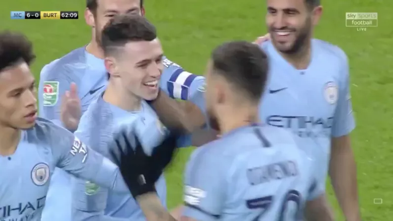 Watch: All The Goals As Man City Obliterate Burton 9-0