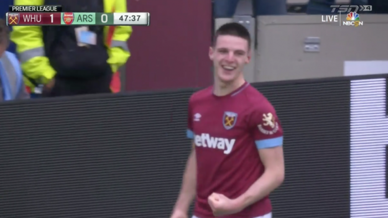 Declan Rice Scores His First Goal For West Ham
