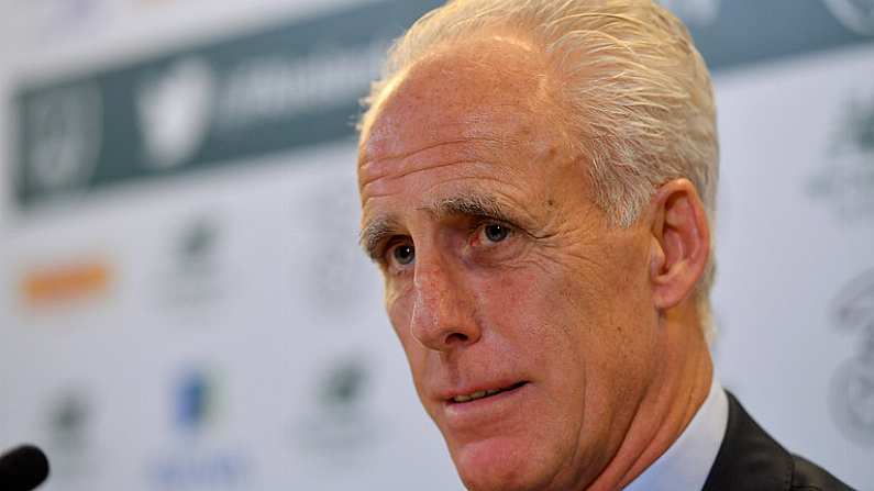 25 November 2018; Newly appointed Republic of Ireland manager Mick McCarthy during a press conference at the Aviva Stadium in Dublin. Photo by Seb Daly/Sportsfile