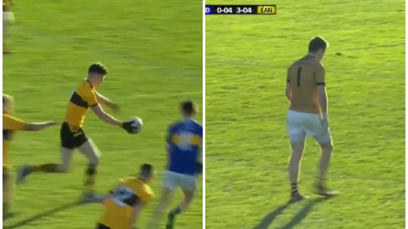 An Spidéal Keeper's Trip Upfield Goes Wrong As Naomh Eanna Brilliantly Capitalise