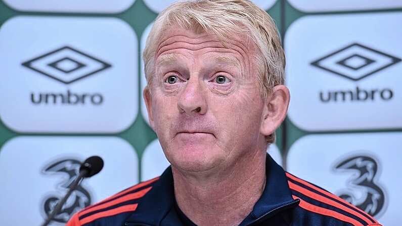 12 June 2015; Scotland manager Gordon Strachan during a press conference. Scotland Press Conference, Aviva Stadium, Lansdowne Road, Dublin. Picture credit: Matt Browne / SPORTSFILE