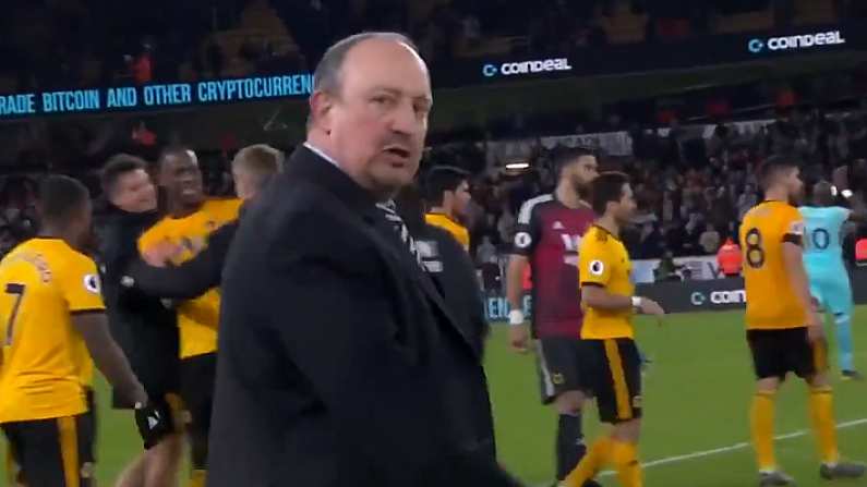 Watch: Rafa Benitez Rages At Referee After Controversial Last-Gasp Goal