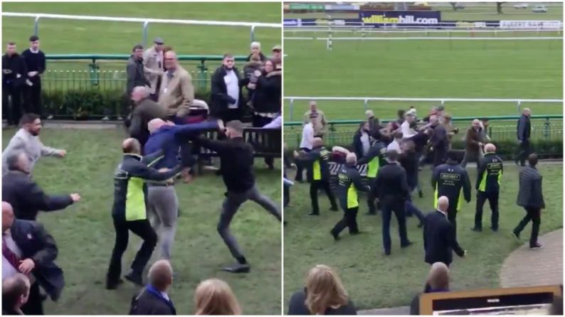 Watch: Ugly Scenes As Brawl Breaks Out At Haydock Park Racecourse