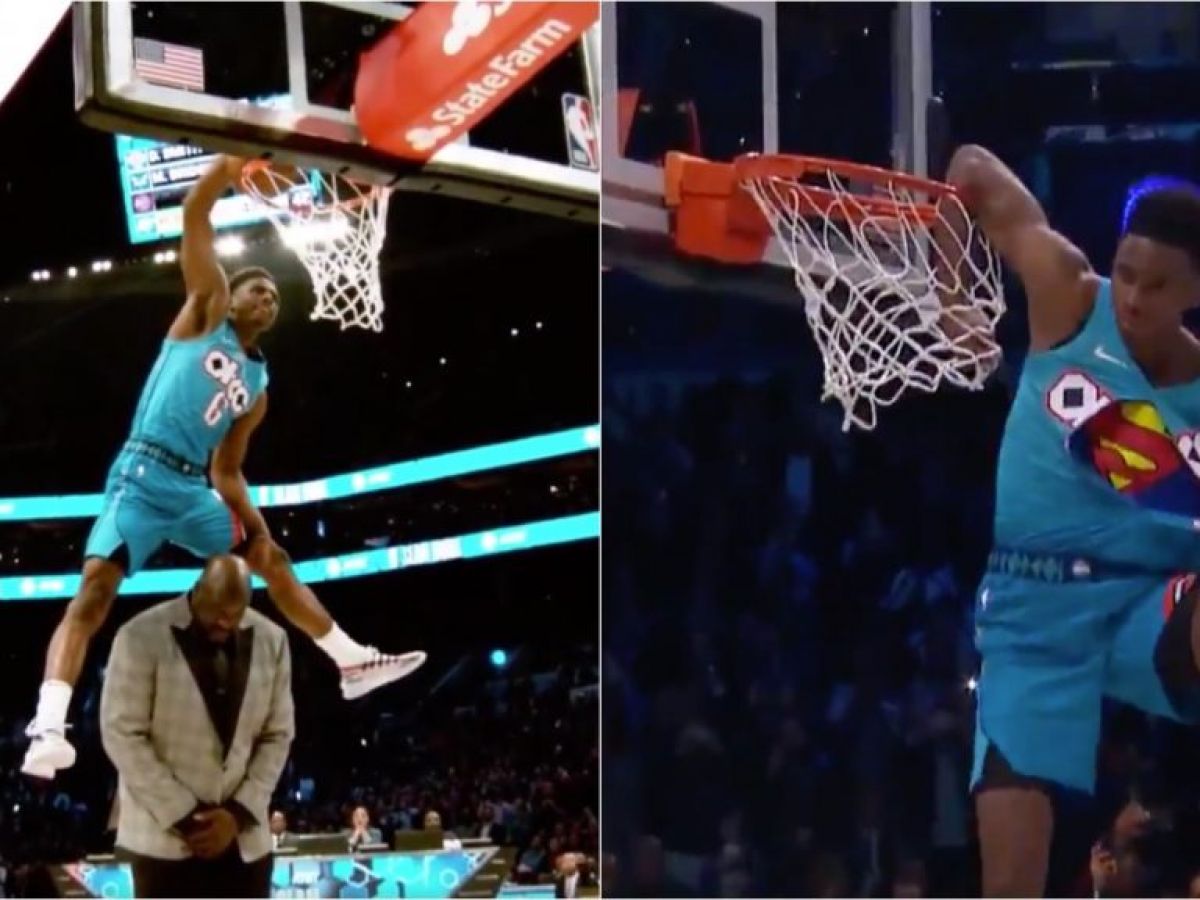 Watch NBA Dunk Contest Madness As Contestant Dunks Over 71/
