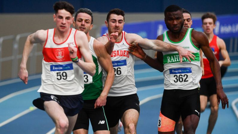 Watch: Thomas Barr Bumped Out At National Indoor Championships