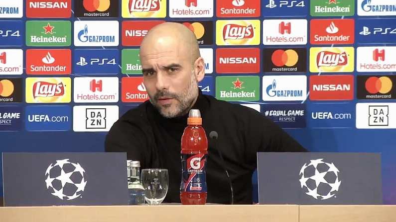 Watch: Pep Guardiola Asked If He 'Got Lucky' With Great Barcelona Success