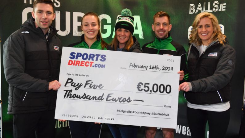 Two Club Players Have Won €5000 For Their Club With Thanks To Sports Direct